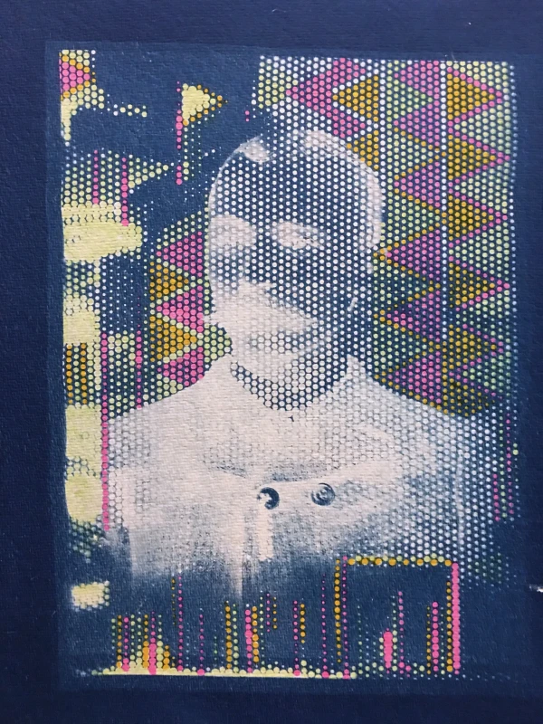 Color Vintage, cyanotype print