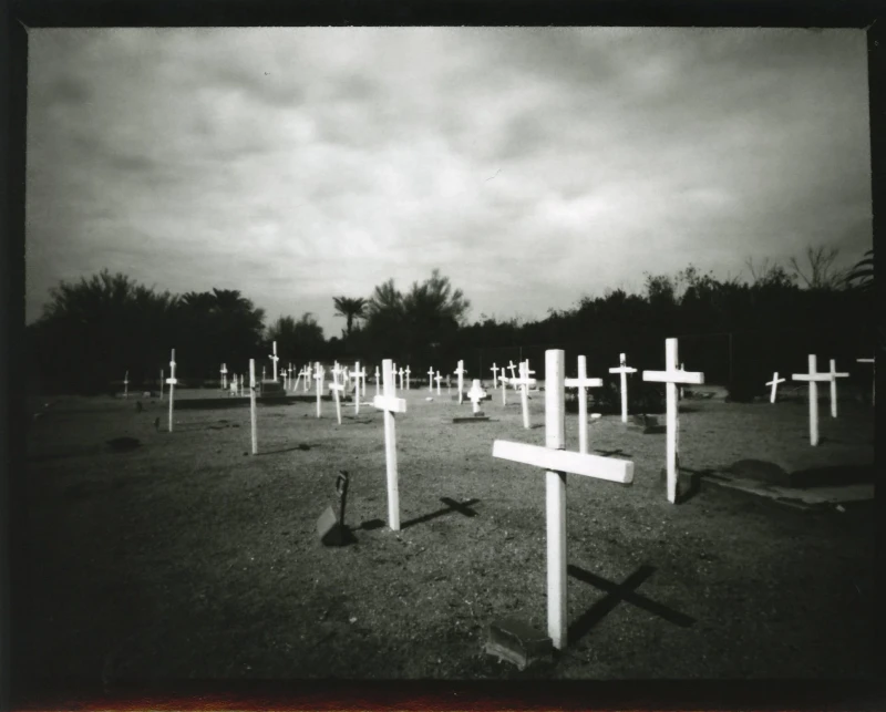 Crosses, pinhole print
