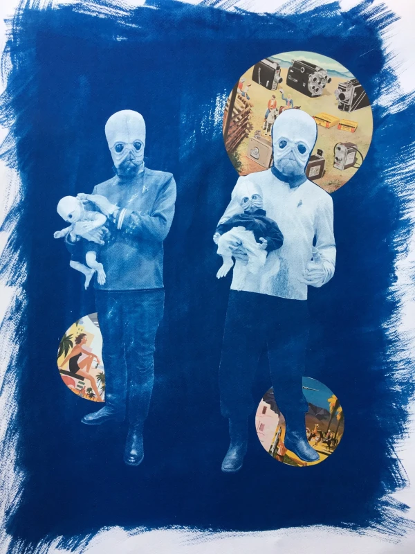 Dad’s, cyanotype print