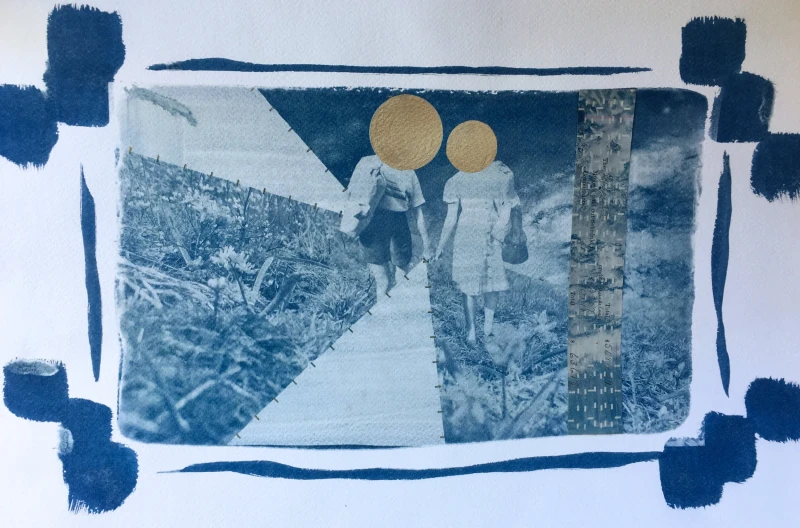 Untitled, cyanotype print