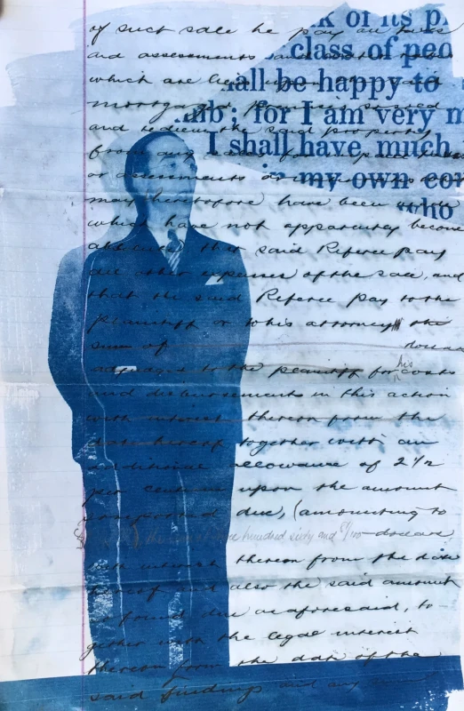 Untitled, cyanotype print