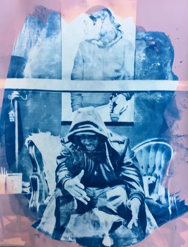 Window, cyanotype print